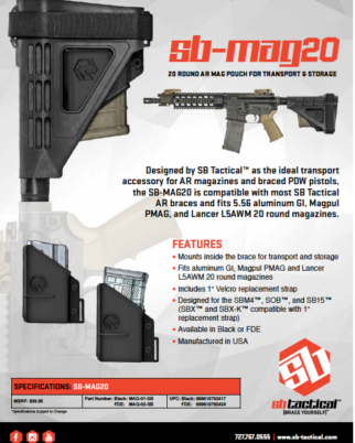 sb specification tactical mag20 sheet sheets