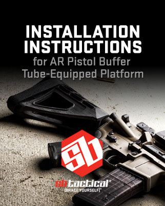 How to install a Pistol Stabilizing Brace® on an AR equipped with a pistol buffer tube.